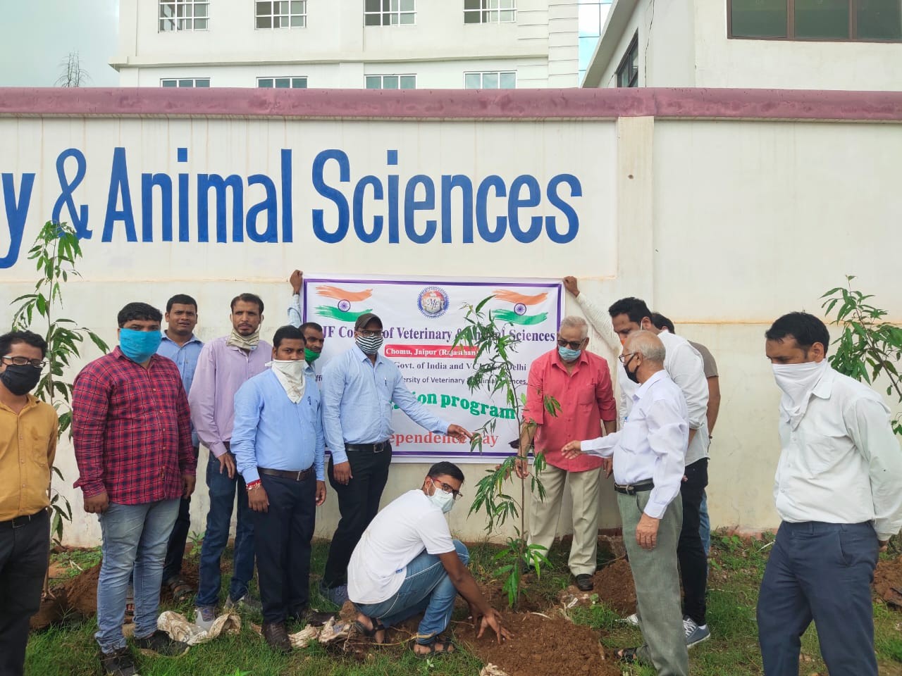 Tree Planation at MJF Institutions on 15 August 2021
